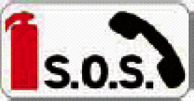 Noodtelefoon en brandblusapparaat Noodtelefoon en brandblusapparaat