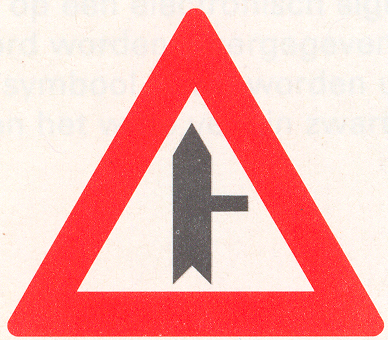 Voorrangskruispunt Zijweg rechts Voorrangskruispunt Zijweg rechts