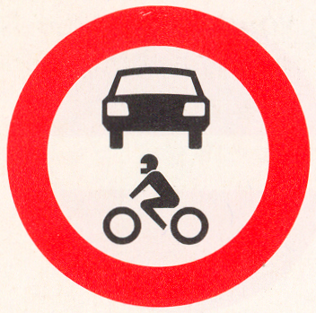 Gesloten voor alle motorvoertuigen Gesloten voor alle motorvoertuigen