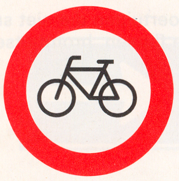 Gesloten voor fietsen en voor gehandicaptenvoertuigen zonder motor Gesloten voor fietsen en voor gehandicaptenvoertuigen zonder motor