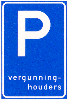 Parkeergelegenheid alleen bestemd voor vergunninghouders Parkeergelegenheid alleen bestemd voor vergunninghouders