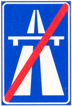 Einde Autosnelweg Einde Autosnelweg