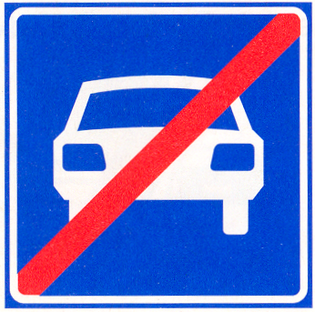 Einde autoweg Einde autoweg