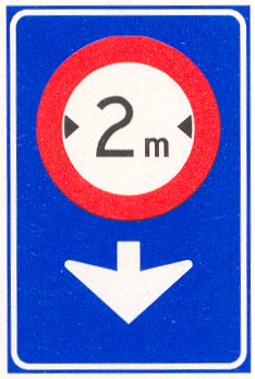Verkeersbord geldt alleen voor de aangegeven rijstrook Verkeersbord geldt alleen voor de aangegeven rijstrook
